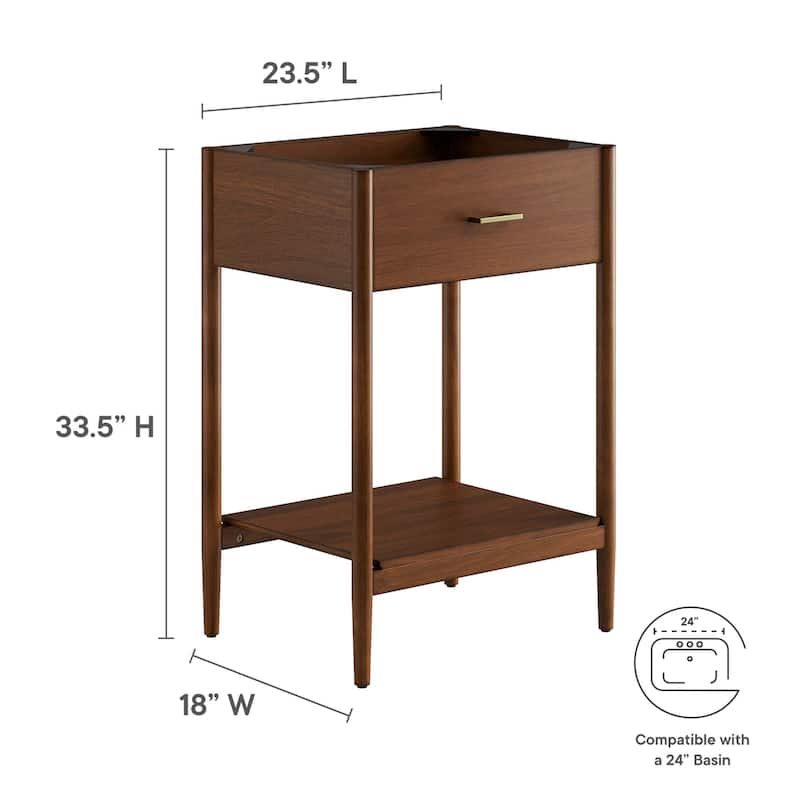 Zaire 18"/24"/30"/36"/48" Bathroom Vanity Cabinet (Sink Basin Not Included)