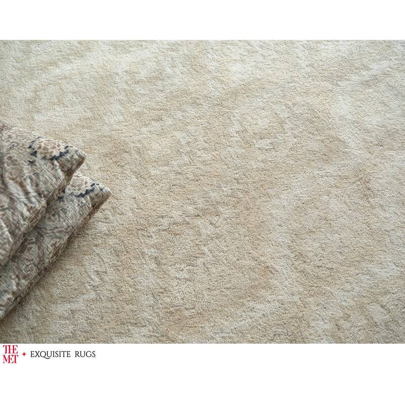 The Met X Exquisite Rugs Bargello Beige Area Rug