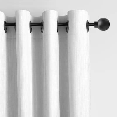 6ix Tailors Payton White Grommet Top Drapery Panels Set of 2