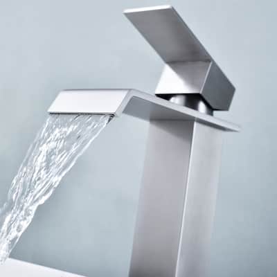Waterfall Bathroom Sink Faucet