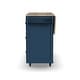 preview thumbnail 27 of 44, Homestyles Mobile Kitchen Island Cart with Wood Top and Dropleaf Breakfast Bar