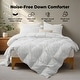 preview thumbnail 2 of 72, Medium Warmth All Season 600 Fill Power White Goose Feather Down Comforter Duvet Insert Cal King (108"x94") - Medium Weight White