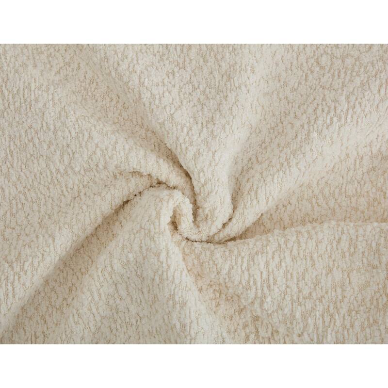 Boucle Couch Sofa Set, 2-Piece Modern 3-Seater + 2-Seater with Chaise & Ottoman Option