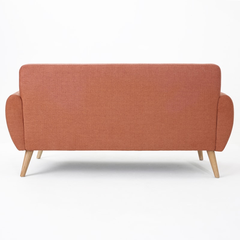 Josephine Mid-century Modern Tufted Fabric Upholstered Sofa by Christopher Knight Home