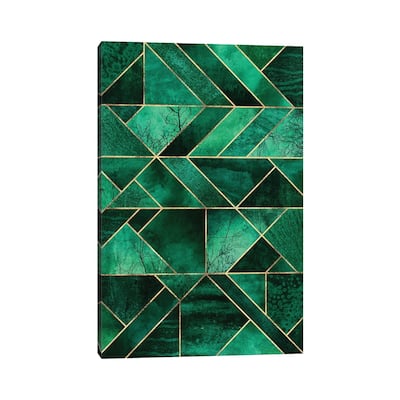 iCanvas "Abstract Nature - Emerald Green" by Elisabeth Fredriksson Canvas Print