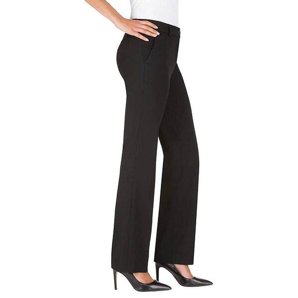 Shop Hilary Radley Women Flat Front Slim Leg Dress Stretch Pants