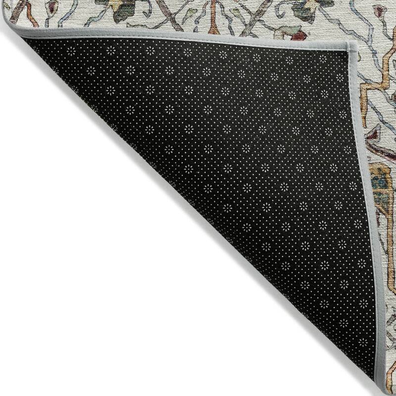 HomeRoots Floral Transitional Rectangle Outdoor Rug