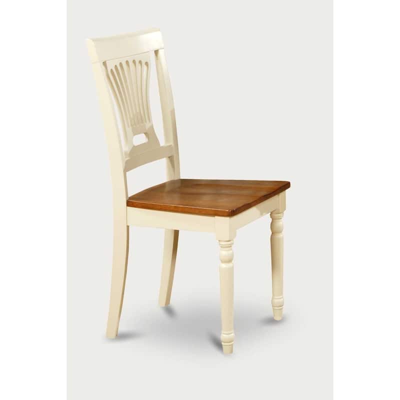 Dining Table Set 5 Piece Kitchen Table with Chairs - Round Extension Leaf Table
