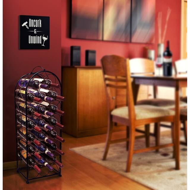 Sorbus Bordeaux Chateau Wine Rack - Holds 23 Bottles of Wine - French Style