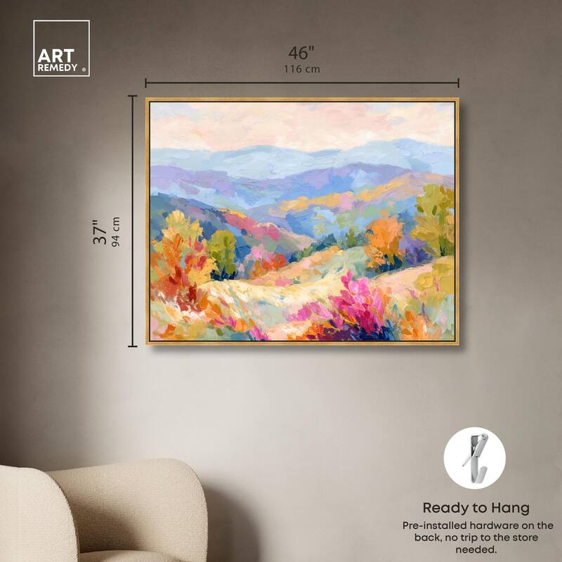 Colorful Valley II Canvas by Art Remedy