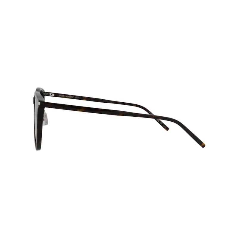 Saint Laurent Round-Frame Acetate Sunglasses - Havana Havana Grey