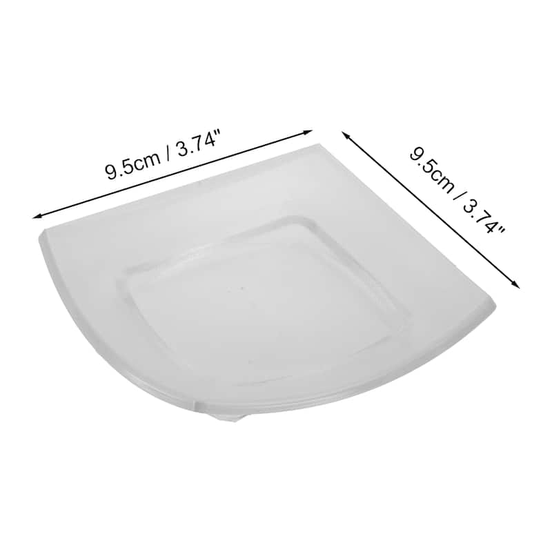 Waterproof Curved Soap Holder for Bathroom 3.74"x3.74"x0.71" 1 Pc