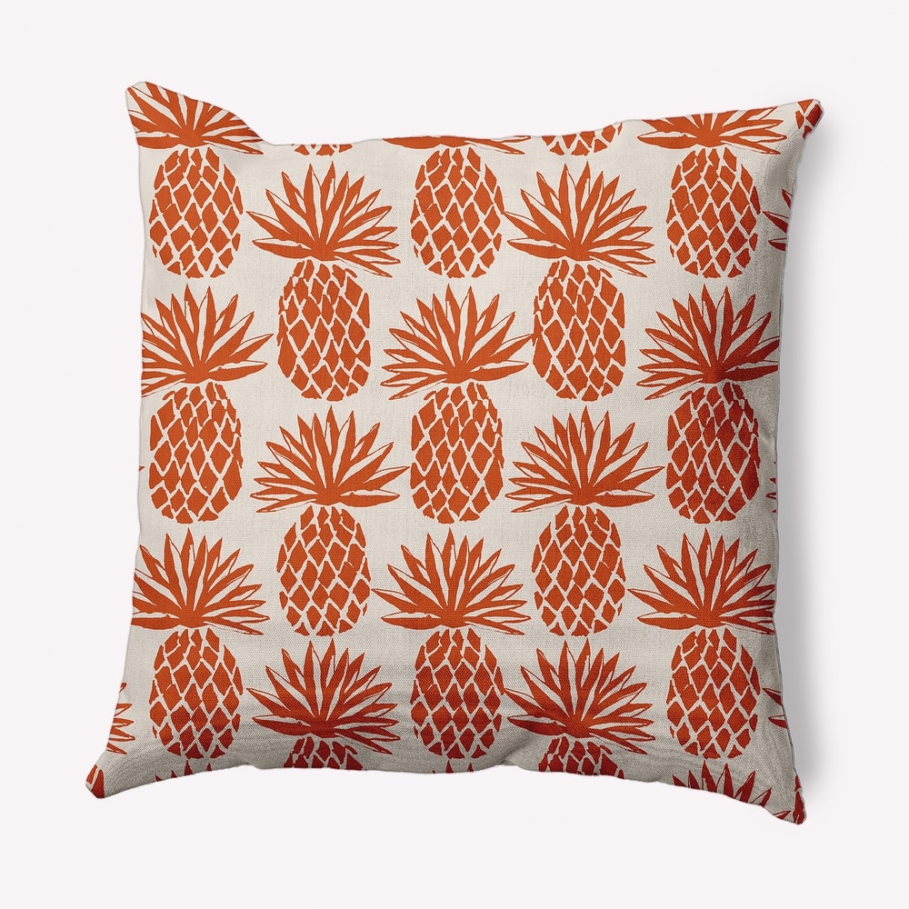 Pineapple Stripes Indoor/Outdoor Throw Pillow