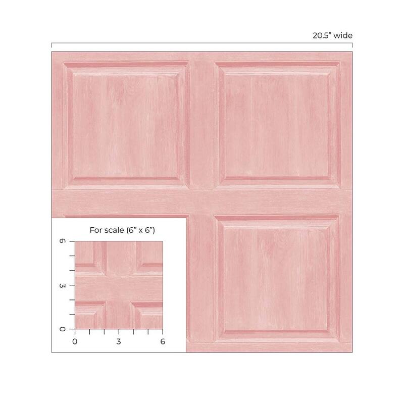 Arthouse Washed Faux Panel Peel and Stick Wallpaper