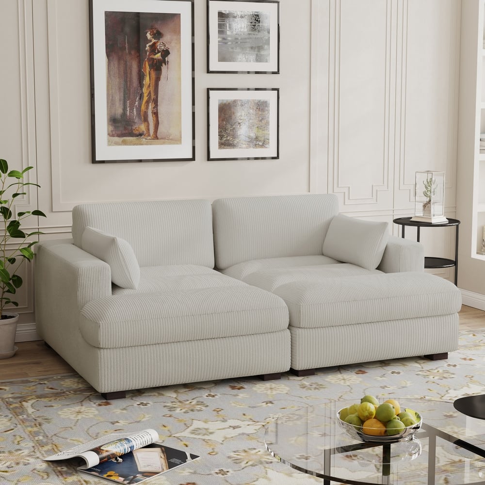 Modern Modular Sectional Sofa Chaise Couch Bed