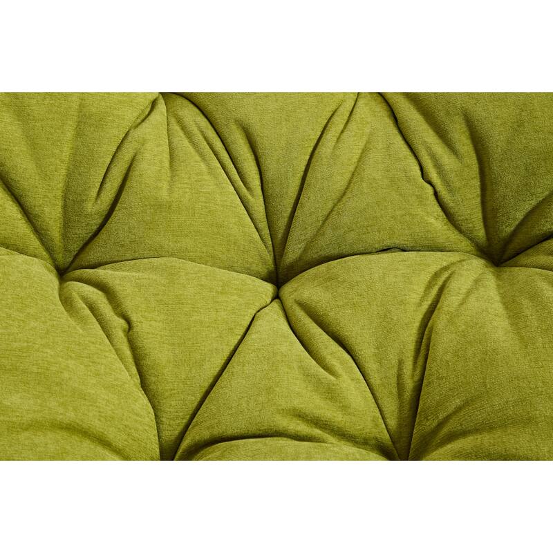 Chenille Swivel Barrel Chair for Living Room