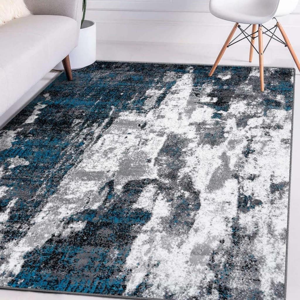 Luxe Weavers Modern Abstract Pattern Medium Pile Area Rug - 5' x 7'