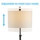 preview thumbnail 14 of 27, June 65" Adjustable Metal/Marble LED Floor Lamp by JONATHAN Y - 57-65" H x 15" W x 15" D