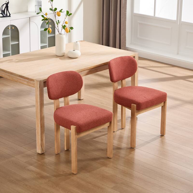 Wooden Dining Chairs Set of 2