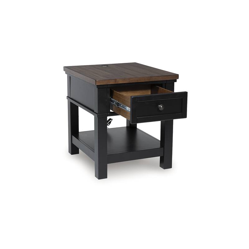 Signature Design by Ashley Wildenauer Back/Brown End Table - 22" W x 24" D x 24" H