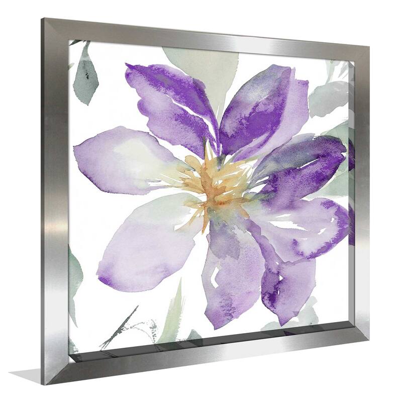 "Clematis in Purple Shades II (Square)" Print on Acrylic