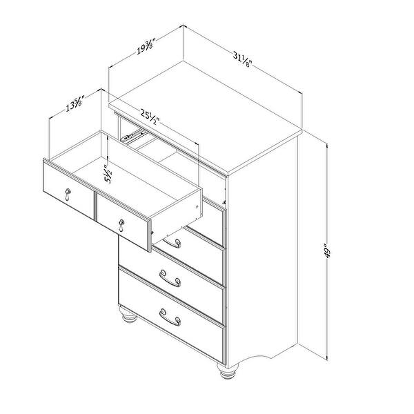 Noble Collection 5-drawer Chest