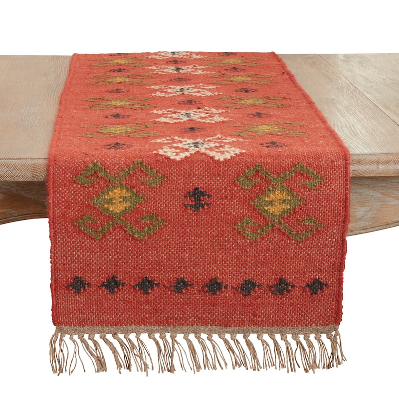 Rustic Charm Kilim Table Runner - 16"x72" - Multi - 16"x72"