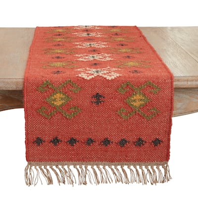 Rustic Charm Kilim Table Runner - 16"x72"