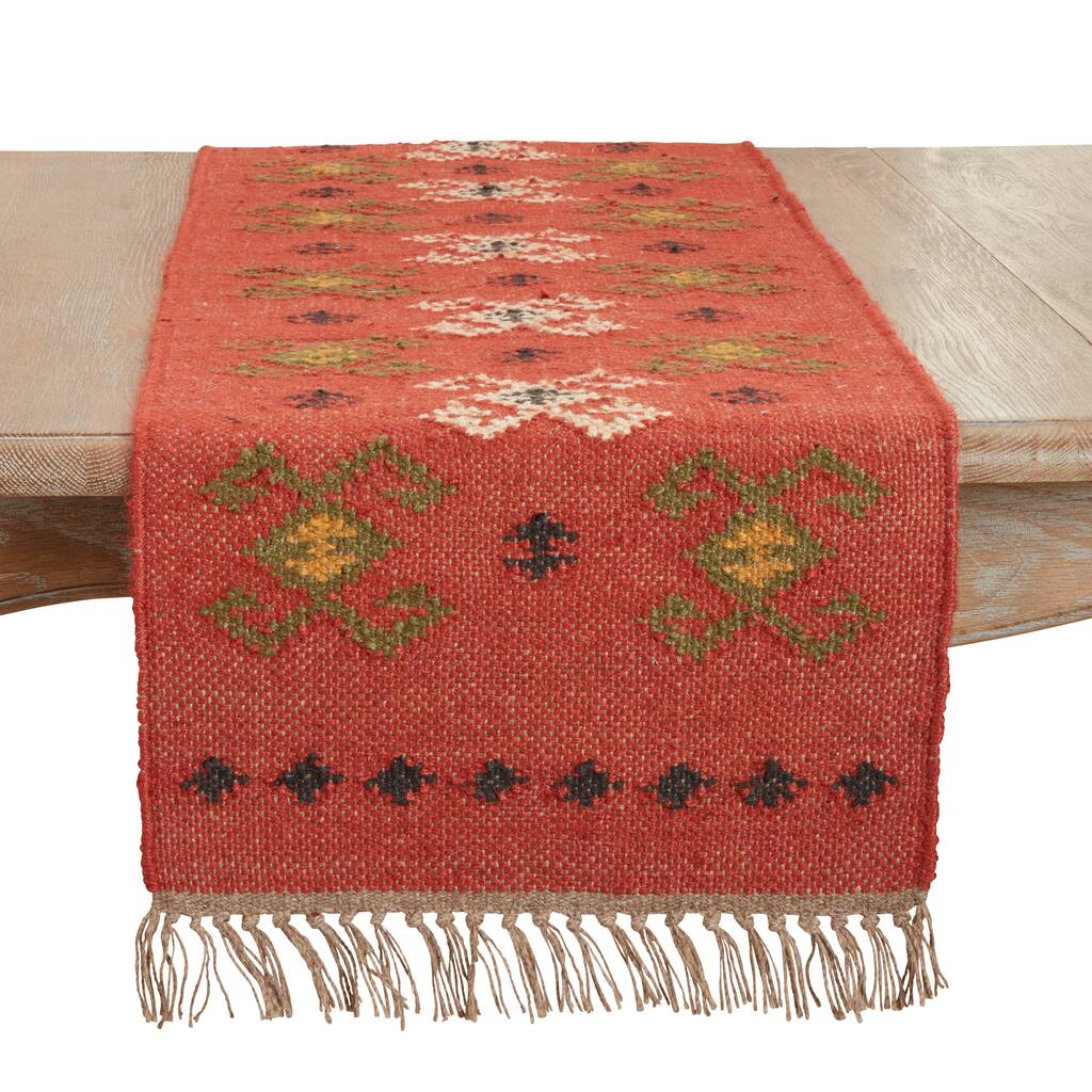 Rustic Charm Kilim Table Runner - 16"x72"