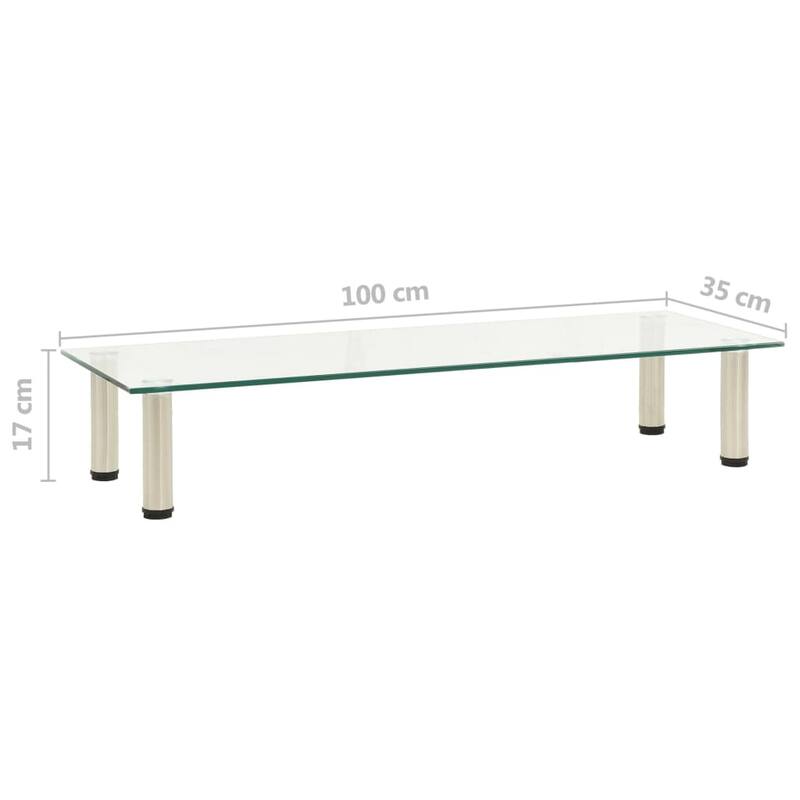 vidaXL TV Stand Entertainment Center HiFi Media Unit Furniture Tempered Glass