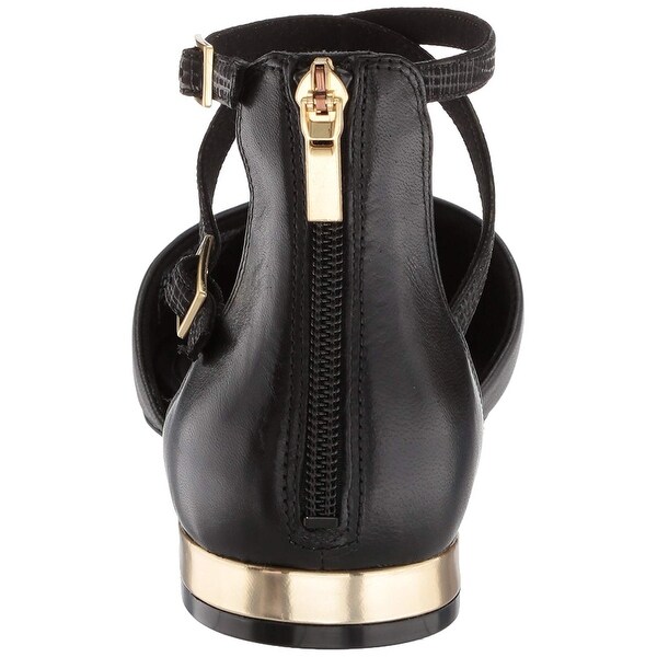 rockport ankle strap flats