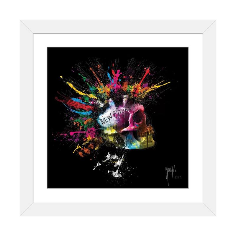 iCanvas "New Future" by Patrice Murciano - White - 16x16x1