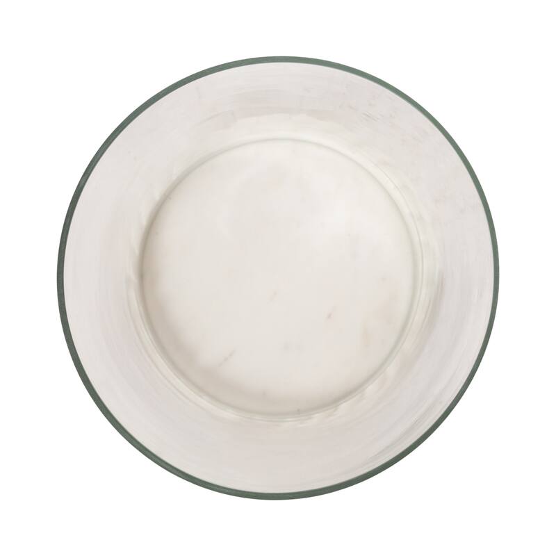 Kate and Laurel Trenza Marble Candle Holder - 8x8x9