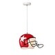 preview thumbnail 3 of 3, Polaris 1-Light Red Helmet Pendant Light with Resin Shade for Kids
