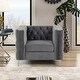preview thumbnail 11 of 19, Morden Fort Modern 2 Pieces of Chair and Sofa Couch Set with Dutch Velvet Beige, Iron Legs Grey