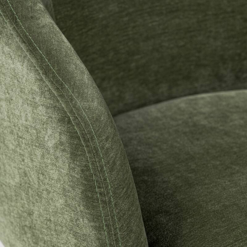 Poly and Bark Malone Swivel Dining Chair in Sagano Green