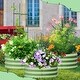 preview thumbnail 3 of 17, Galvanized Raised Garden Bed with Tomato Cages, Metal Planter Box