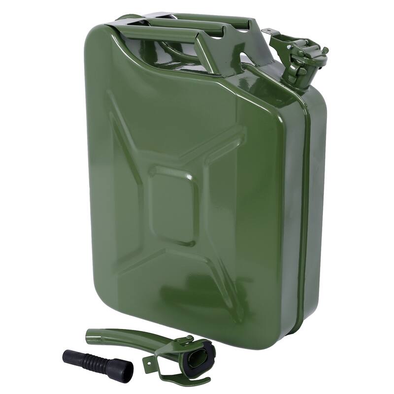 Portable 5 Gallon Jerry Fuel Can with Flexible Spout