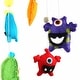 preview thumbnail 13 of 11, Handmade Felt Monster Mobile (Nepal)