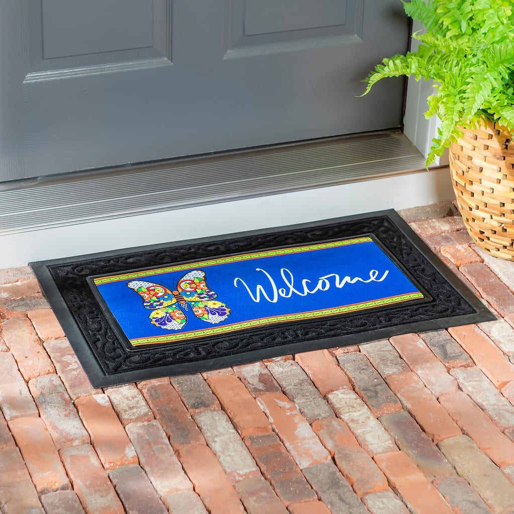 22 in. x 10 in. Talavera Butterfly Sassafras Switch Mat