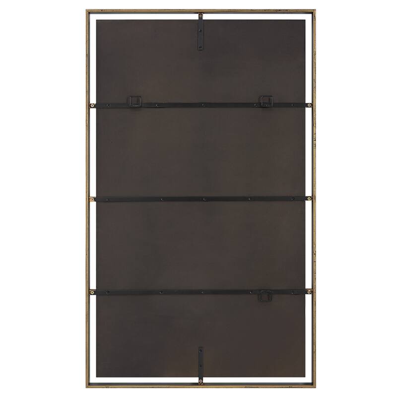 Uttermost Egon Rectangular Bronze Mirror - 29.875"x 50"