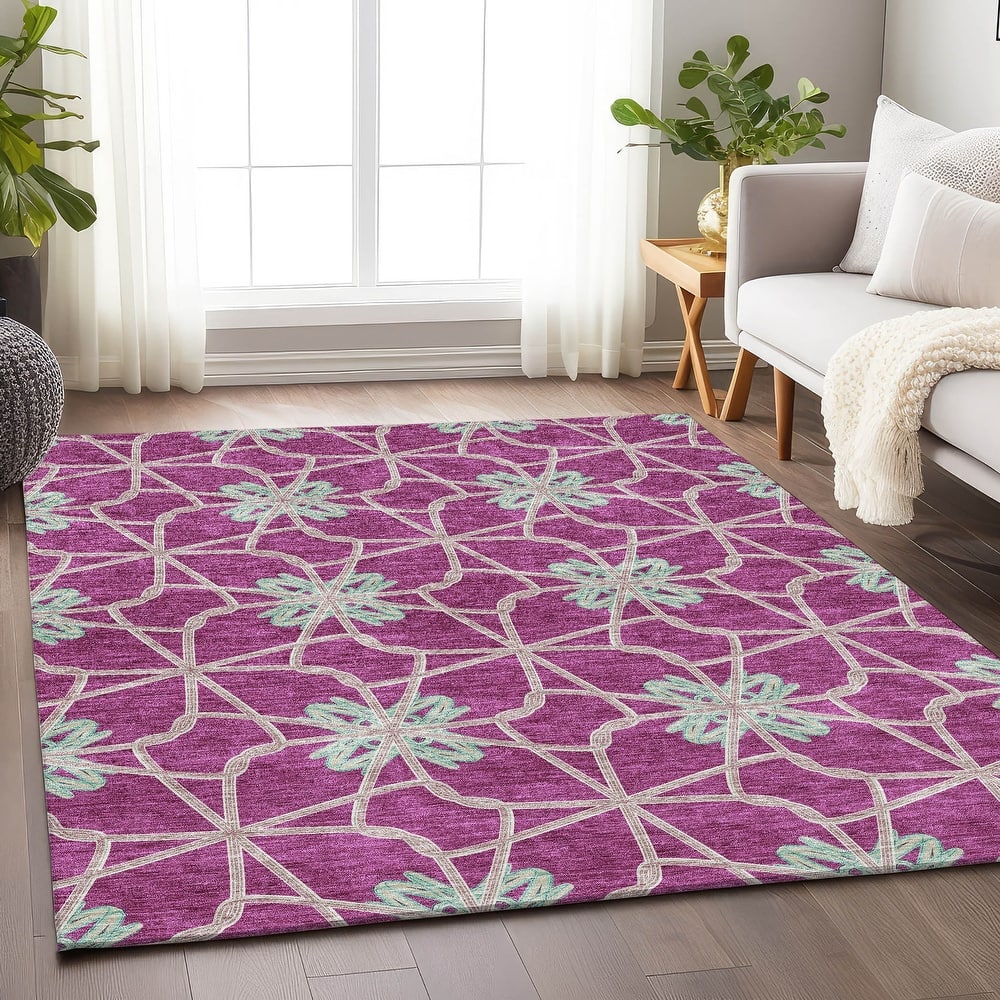Premium Washable Super Soft Contemporary Tangle Mayfield Rug