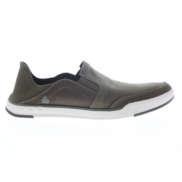 clarks canvas slip ons