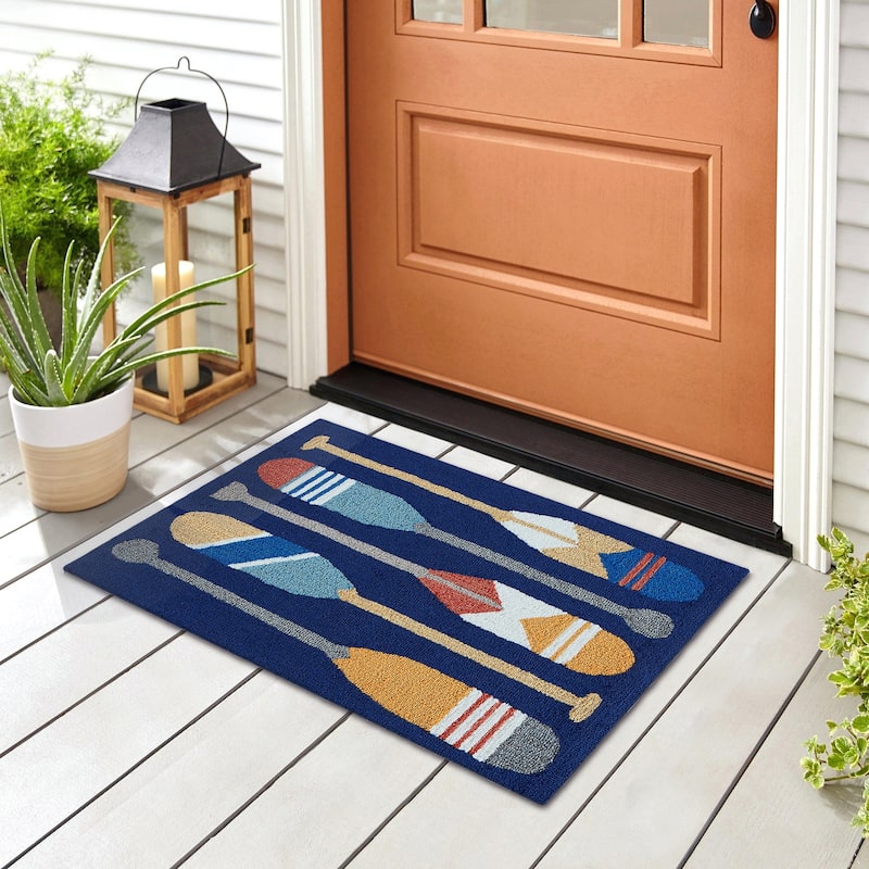 Liora Manne Frontporch Paddles Indoor/Outdoor Rug - 2' x 3'