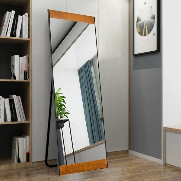 Modern Full Length/Floor Mirror Leaning Bedroom/Living Room - 21.26x64.17. Opens flyout.