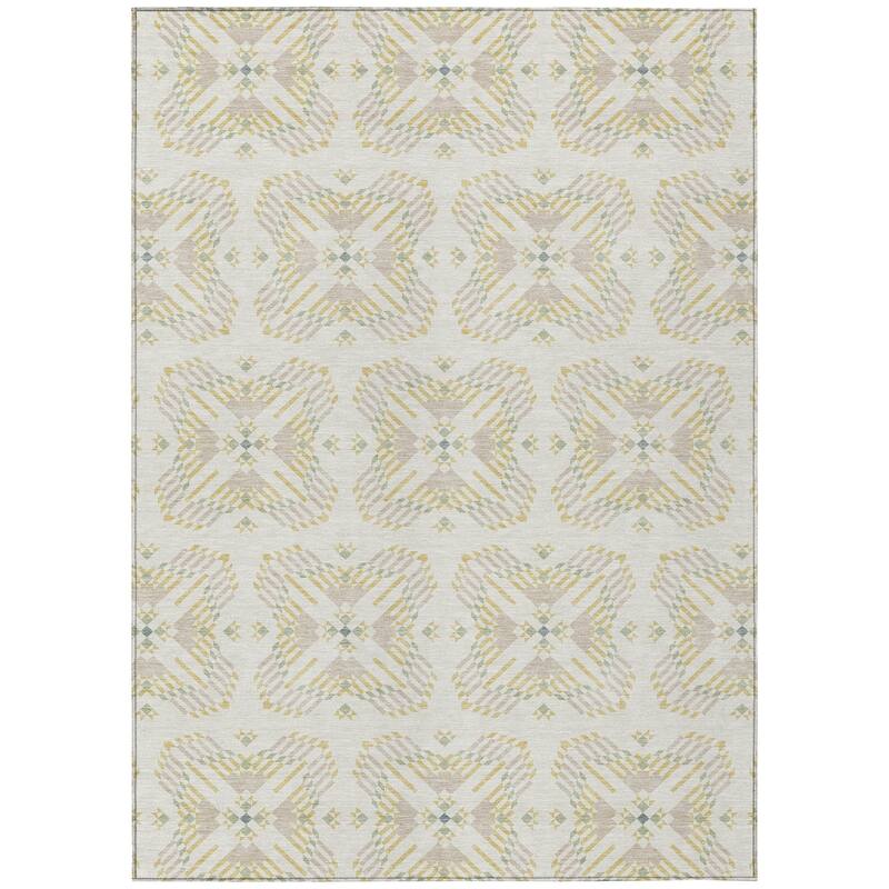 Machine Washable Indoor/ Outdoor Modern Frontenac Chantille Rug