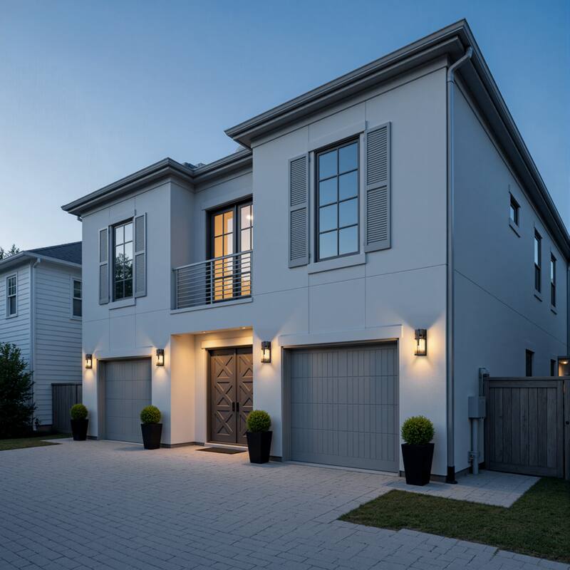 C Cattleya 2-Pack 14.5inch Matte Black Motion Sensor Outdoor Wall Lanterns with Clear Tempered Glass