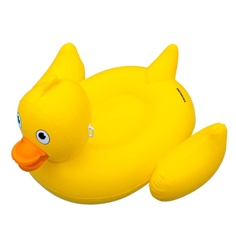 Inflatable Giant Ride-On Lucky Ducky Swimming Pool Float- 76"