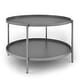 preview thumbnail 26 of 33, WYNDENHALL Lipton Industrial 32 inch Wide Metal Metal Coffee Table - 31.5 "w x 31.5" d x 18.5" h