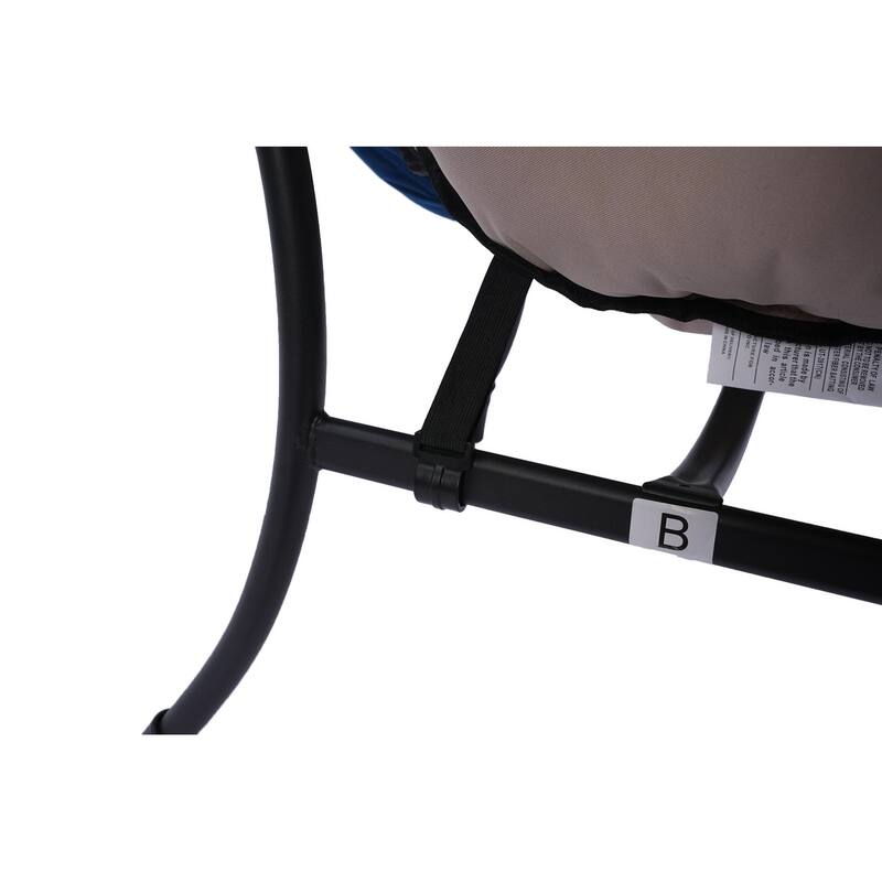 Cotton Fabric Lazy Sofa Chair with Footrest for Ultimate Comfort